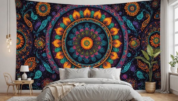 Drap mural psychédélique : donnez vie à vos murs!