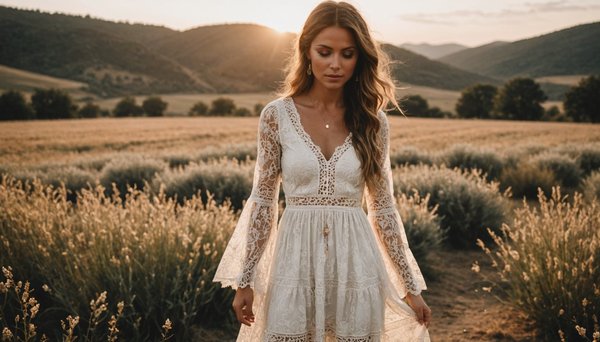 Trouvez votre robe boheme dentelle idéale au meilleur prix